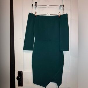 Green blue IRIS dress